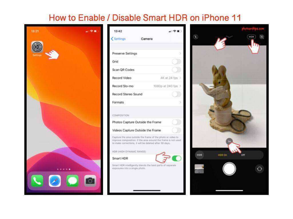 How to Enable / Disable Smart HDR on iPhone 11