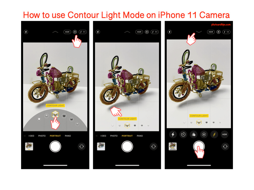 How to use Contour Light Mode on iPhone 11 Camera