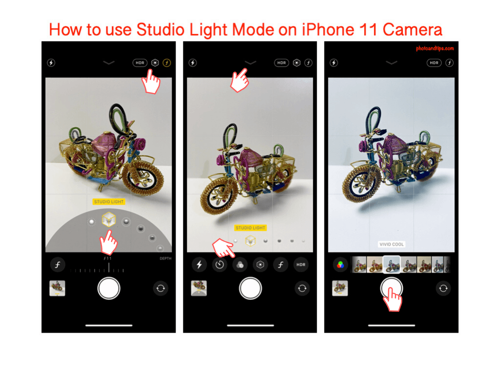 How to use Studio Light Mode on iPhone 11 Camera