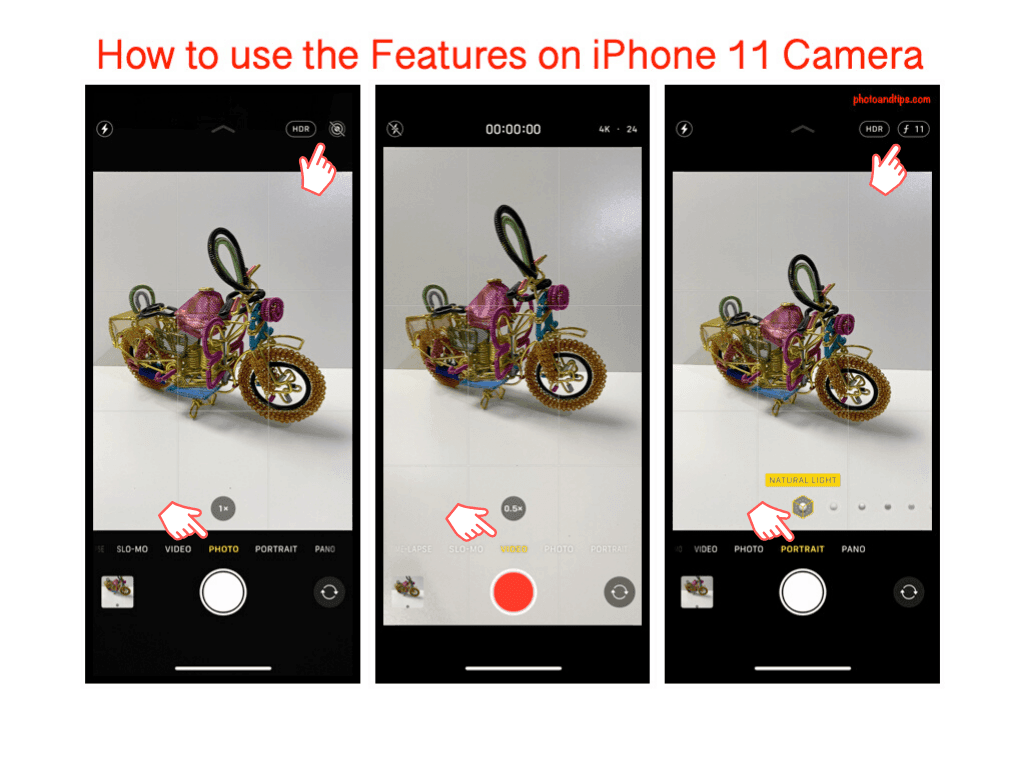 How to use the Features on iPhone 11 Camera