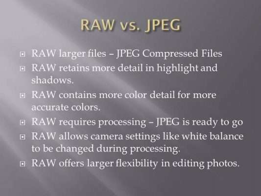 Photography 101: Shooting RAW vs. JPEG