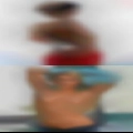 Mostly naked woman and