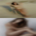 Fuzzy nude woman