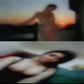 Pissing naked woman