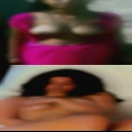 Mostly naked woman and