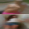 Naked woman pussy massages