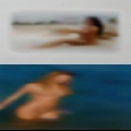 Naked woman lifts