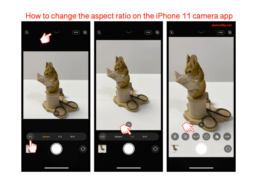 How to change the aspect ratio on the iPhone 11 camera app